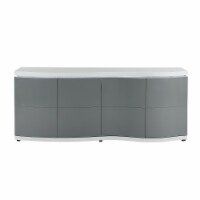 Buffet W/Led High Gloss Grey
