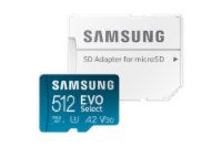 Samsung EVO Select + Adapter MB-ME512SA microSDXC Memory Card Perspective: Main