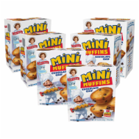 Choc Chip Mini Muffins, 6 Boxes, 30 Travel Pouches of Bite Size Muffins