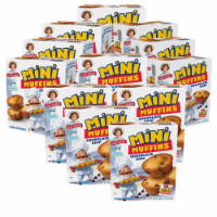 Choc Chip Mini Muffins, 12 Boxes, 60 Travel Pouches of Bite Size Muffins