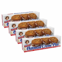 Little Debbie Oatmeal Creme Pies, 4 Boxes, 48 Soft Oatmeal Cookies with Creme