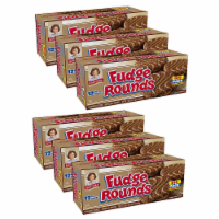 Fudge Rounds Big Pack, 6 Boxes, 72 Individually Wrapped Chocolate Sandwich Cookies