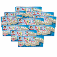 Little Debbie Birthday Cakes, 10 Boxes, 80 Individually Wrapped Vanilla Cakes