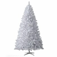 Treetopia Winter White 6 Foot Artificial Unlit Christmas Holiday Tree w/ Stand