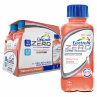Electrolit Premium Hydration Zero Sugar Strawberry Banana Sports Drink Multipack Bottles Perspective: Main
