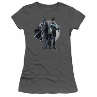Trevco Batman-Spotlight - Short Sleeve Junior Sheer Tee - Charcoal- 2X