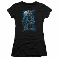 Trevco Batman-All Grown Up - Short Sleeve Junior Sheer Tee - Black- Large