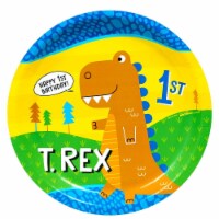 Buyseasons 257169 9 in. T-Rex 1st Birthday Dinner Plate