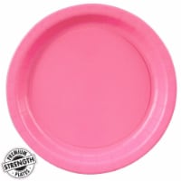 Birth5000 258933 Dinner Plate, Hot Pink - 8 Piece