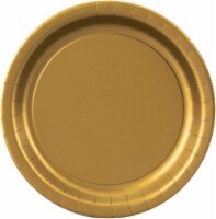 Birthday Express 263548 Dinner Plates, Glittering Gold - Size 48