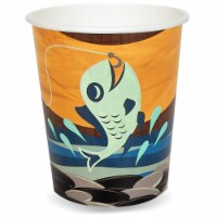 Buyseasons 263906 9 oz Lets Go Camping Paper Cups - Size 16