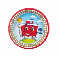 Buyseasons 263943 Two-Two Train 2nd Birthday Dessert Plates - Size 24