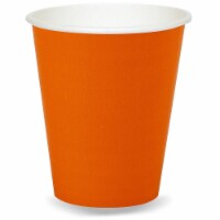 Buyseasons 260217 9 oz Paper Cups, Sunkissed Orange - Size 24