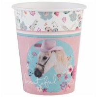 BuySeasons 265022 9 oz Rachael Hale Beautiful Horse Paper Cups - 16 Piece
