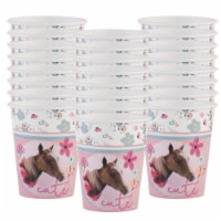 BuySeasons 265025 9 oz Rachael Hale Beautiful Horse Paper Cups - 24 Piece