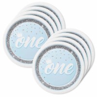 BirthdayExpress 304967 Royal Prince 1st Birthday Lunch Plates - 24 Piece