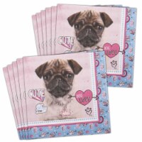 BirthdayExpress 305029 Rachael Hale Dog Love Lunch Napkins - 60 Piece