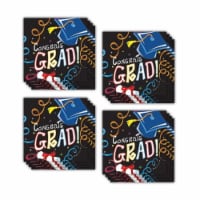 BuySeasons 309597 Graduation Beverage Napkin - 48 Piece