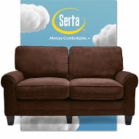 Serta RTA Copenhagen Collection 61  Loveseat in Rye Brown