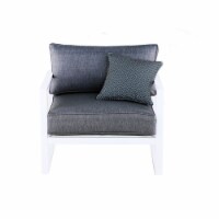 Elle Decor Paloma Patio Arm Chair in White