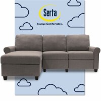 Serta Copenhagen Reclining Sectional Sofa with Left Storage Chaise Gray