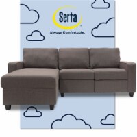 Serta at Home Palisades Left Facing 89  Reclining Sectional in Gray