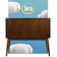 Adore Decor Brookline 2 Door Storage Cabinet Walnut Brown