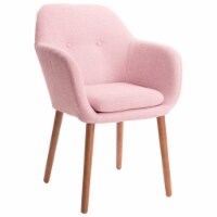Elle Decor Roux Arm Chair in French Blush