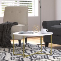 Serta Stevenson Round Coffee Table White