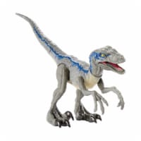 Mattel JURASSIC WORLD BASIC DINO Velociraptor Blue Perspective: Main
