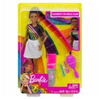 Mattel Barbie® Black Rainbow Sparkle Hair Doll Perspective: Main