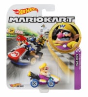 Mattel® Hot Wheels® Mario Kart™ Wario Standard Kart Toy Vehicle Perspective: Main