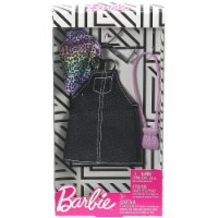 Barbie Black Denim Jumper and Animal Print Top Plus Accessories Perspective: Main