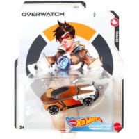 Carrinho Hot Wheels Overwatch Tracer Mattel - Laranja