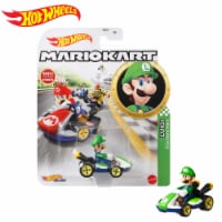 Mattel® Hot Wheels® Mario Kart™ Luigi Standard Kart Toy Vehicle Perspective: Main