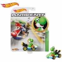 Mattel® Hot Wheels® Mario Kart™ Yoshi Standard Kart Toy Vehicle Perspective: Main