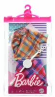 Barbie Fashion Pack with Multi-Colored Plaid Crop Top & Mini Skirt & Accessories Perspective: Main
