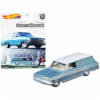 1964 Chevrolet Nova Panel Light Blue Metallic with White Top \Fast Wagons\ Series Perspective: Main