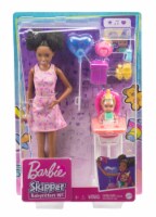 Barbie® Skipper® Babysitters Inc.™ Brunette Skipper Doll, Color-Change Baby Doll, & High Chair Perspective: Main