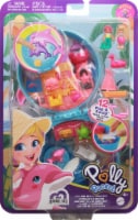 Polly Pocket Dolphin Beach Compact, Beach-Adventure Theme with Micro Polly & Mermaid Doll Perspective: Main