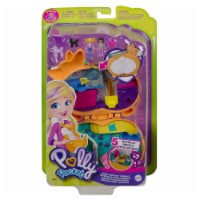 Polly Pocket Corgi Cuddles Compact with Pet Hotel Theme, Micro Polly & Shani Dolls