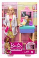 Barbie Pediatrician Playset, Blonde Doll, Exam Table, X-ray & Accessories