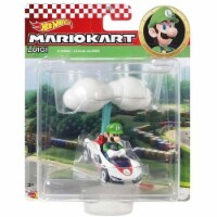 Mattel Hot Wheels® Mario Kart Luigi P-Wing + Cloud Glider Figure