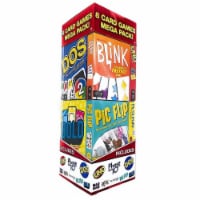 Mattel 8ct Card Games Mega Pack Uno Pictionary Phase 10 Mad Gab Dos Bold Blink Pic Flip