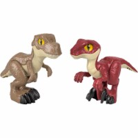 Fisher-Price Imaginext Jurassic World Dino Attack Pack, extra-large T.rex & Raptor