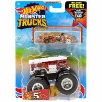 Hot Wheels Monster Trucks 5 Alarm and Crushed Coupe Speed Bump Perspective: Main