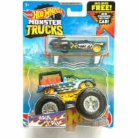 Hot Wheels Monster Trucks Haul Y'all and Crushed Wagon Flat Iron - 1:64 Scale Perspective: Main