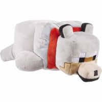 Minecraft Tamed Wolf 12 Plush Stuffed Floppy Collectible Doll Pillow Mattel