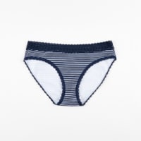 Dip Cotton Stretch Bikini Underware - Navy Perspective: Main