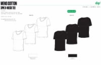 DIP Men's V Neck T-shirt-Black Perspective: Main